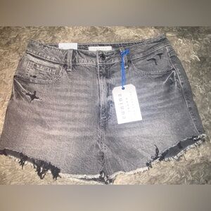 NWT Eunina black denim shorts size medium